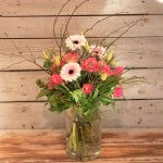 Frühlingsstrauß rosa mit Tulpen