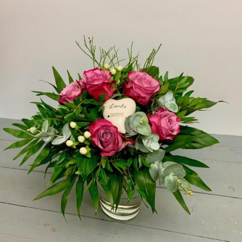 Blumenstrauß mit Tiziano Herz