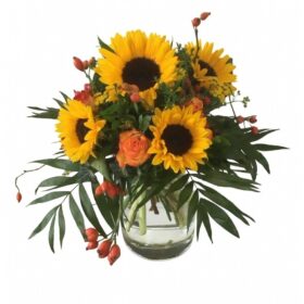 Sonnenblumen als Strauß